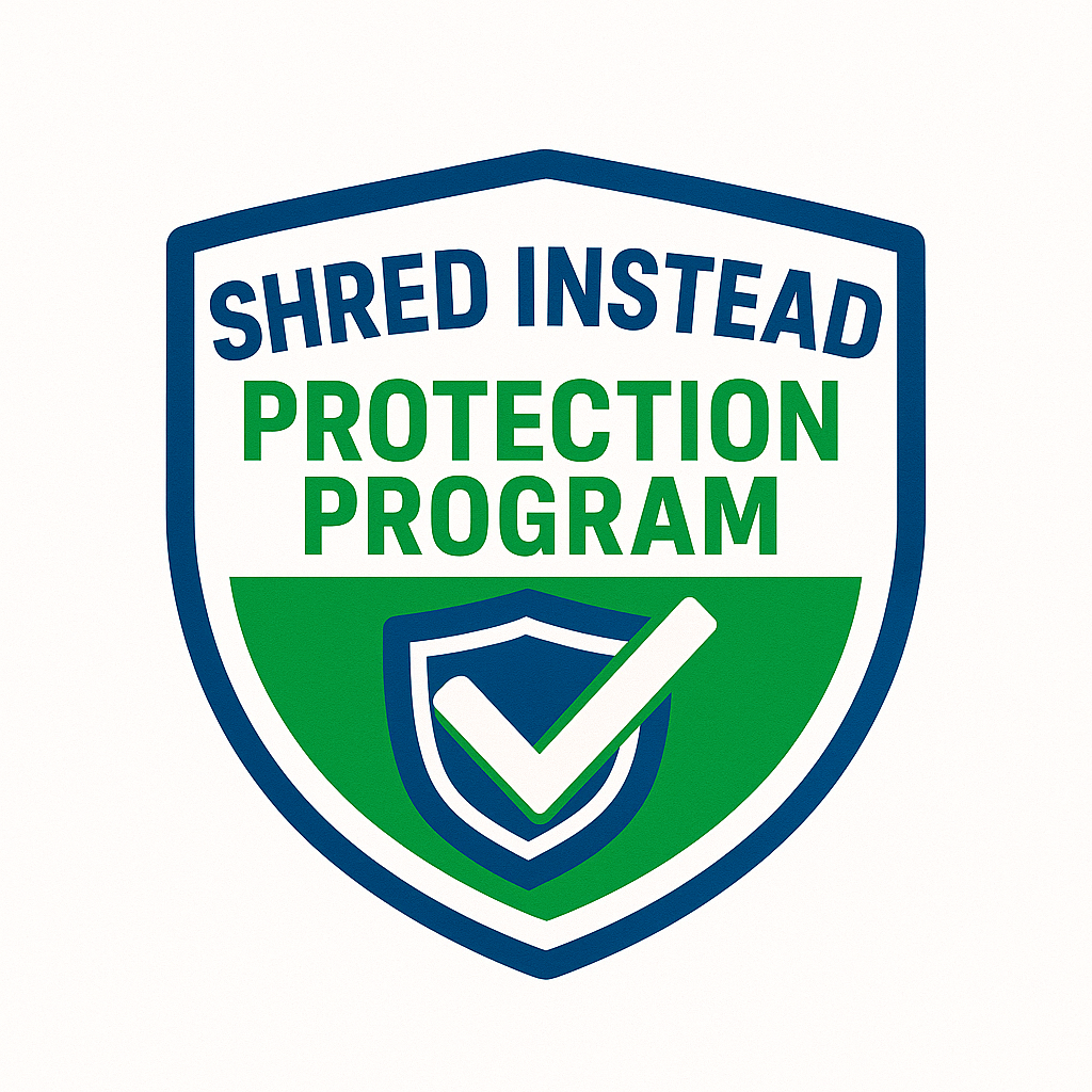 Shred Instead Protection Program Logo